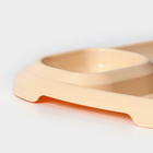 Блюдо для шашлыка с соусницей 30,3×21×2,5 см, цвет бежевый - Фото 4