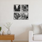 Декор настенный, панно для интерьера из дерева "Листья", 4 модуля 31 х 31 см - фото 24394274