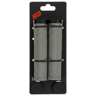 Грипсы STG SZ-056B, 135 мм, Lock-On, серые