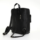 Рюкзак городской из натуральной кожи на молнии, Igermann, цвет чёрный - Фото 2