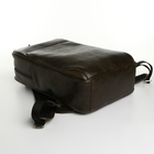 Рюкзак городской из натуральной кожи на молнии, Igermann, цвет коричневый - Фото 3