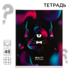 Тетрадь в клетку 48 листов, картонная обложка, «Гравити Фолз» - Фото 1