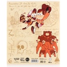 Тетрадь 48 листов в клетку, картонная обложка, Гравити Фолз - Фото 4