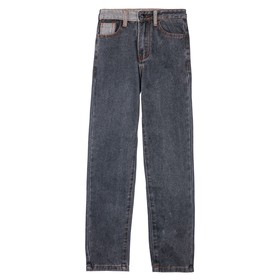 Брюки текстильные джинсовые для мальчиков PlayToday, рост 146 см