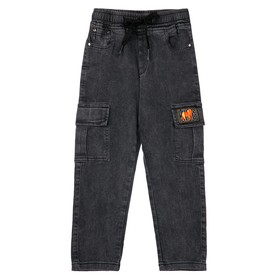 Брюки текстильные джинсовые для мальчиков PlayToday, рост 116 см