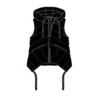 Жилет утеплённый для девочки PlayToday, рост 146 см - фото 27815557