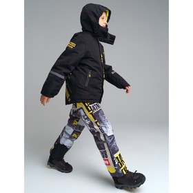 Комплект зимний для мальчика PlayToday: куртка и полукомбинезон, рост 134 см