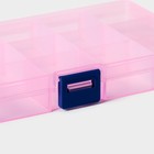 Органайзер для хранения пластиковый RICCO, 15 ячеек, 17,5×10×2,2 см, цвет МИКС - Фото 6