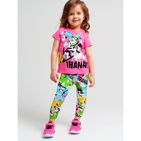 Комплект для девочки PlayToday: футболка и легинсы, рост 80 см