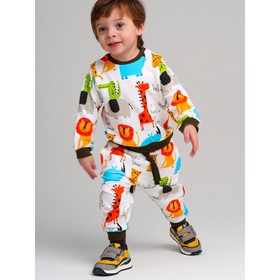 Комплект для мальчика PlayToday: свитшот и брюки, рост 80 см