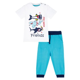 Комплект для мальчика PlayToday: футболка и брюки, рост 92 см