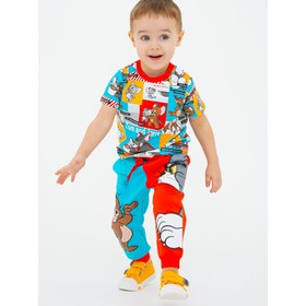 Комплект для мальчика PlayToday: футболка и брюки, рост 80 см