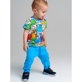 Комплект для мальчика PlayToday: футболка и брюки, рост 80 см