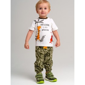 Комплект для мальчика PlayToday: футболка и брюки, рост 92 см