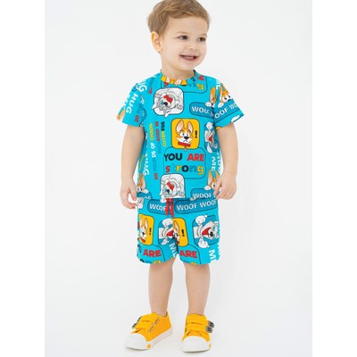 Пижама для мальчика PlayToday: футболка и шорты, рост 80 см