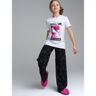 Пижама для девочки PlayToday: футболка и брюки, рост 146 см - Фото 2