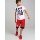Комплект для мальчика PlayToday: футболка и шорты, рост 164 см - фото 110479477