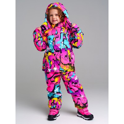 Комплект зимний для девочки PlayToday: куртка и полукомбинезон, рост 104 см