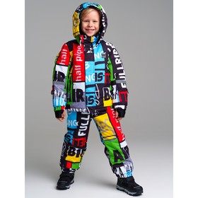 Комплект зимний для мальчика PlayToday: куртка и полукомбинезон, рост 110 см