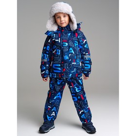 Комплект зимний для мальчика PlayToday: куртка и полукомбинезон, рост 122 см