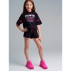 Комплект для девочки PlayToday: майка, толстовка, шорты, рост 152 см - фото 110480408