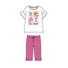 Пижама для девочки PlayToday: футболка и бриджи, рост 104 см - Фото 3