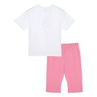 Пижама для девочки PlayToday: футболка и бриджи, рост 128 см - Фото 2