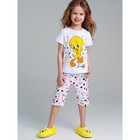 Пижама для девочки PlayToday: футболка и брюки, рост 104 см - Фото 1