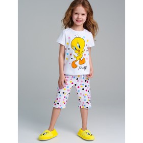 Пижама для девочки PlayToday: футболка и брюки, рост 110 см