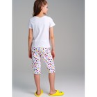 Пижама для девочки PlayToday: футболка и брюки, рост 128 см - Фото 3