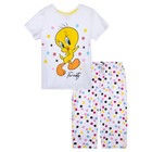 Пижама для девочки PlayToday: футболка и брюки, рост 128 см - Фото 4