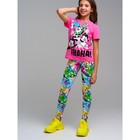 Комплект для девочки PlayToday: футболка и легинсы, рост 134 см - фото 110480983