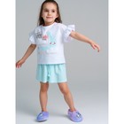 Пижама для девочки PlayToday: футболка и шорты, рост 104 см - Фото 1