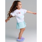 Пижама для девочки PlayToday: футболка и шорты, рост 104 см - Фото 4