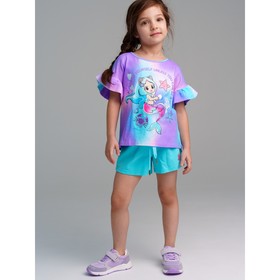 Комплект для девочки PlayToday: футболка и шорты, рост 98 см