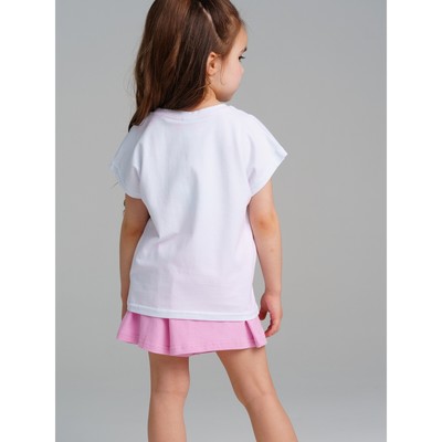 Пижама для девочки PlayToday: футболка и шорты, рост 104 см