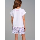 Пижама для девочки PlayToday: футболка и шорты, рост 146 см - фото 27815600