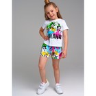 Комплект для девочки PlayToday: футболка и шорты, рост 104 см - Фото 1