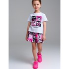 Комплект для девочки PlayToday: футболка и юбка-шорты, рост 104 см - фото 110536612