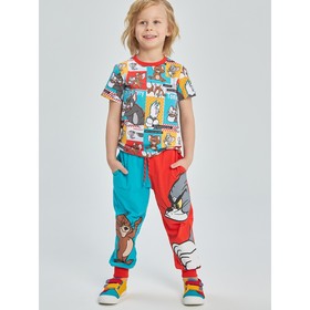 Комплект для мальчика PlayToday: футболка и брюки, рост 98 см
