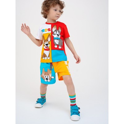 Комплект для мальчика PlayToday: футболка и шорты, рост 110 см