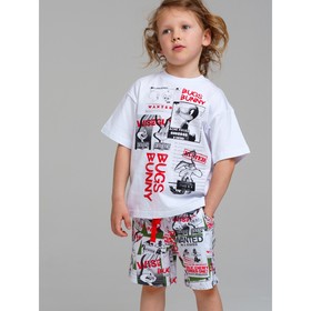 Пижама для мальчика PlayToday: футболка и шорты, рост 122 см