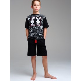 Пижама для мальчика PlayToday: футболка и шорты, рост 164 см