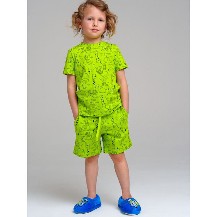 Пижама для мальчика PlayToday: футболка и шорты, рост 104 см - Фото 1