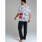 Пижама для мужчин PlayToday: футболка и брюки, размер S - Фото 3