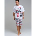 Пижама для мужчин PlayToday: футболка и шорты, размер S - Фото 1