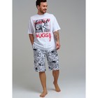 Пижама для мужчин PlayToday: футболка и шорты, размер S - Фото 3