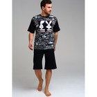 Пижама для мужчин PlayToday: футболка и шорты, размер S - Фото 3