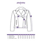 Куртка из экокожи для девочки PlayToday, рост 128 см - Фото 10