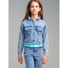 Куртка джинсовая для девочки PlayToday, рост 140 см - Фото 1